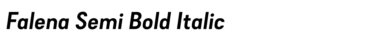 Falena Semi Bold Italic